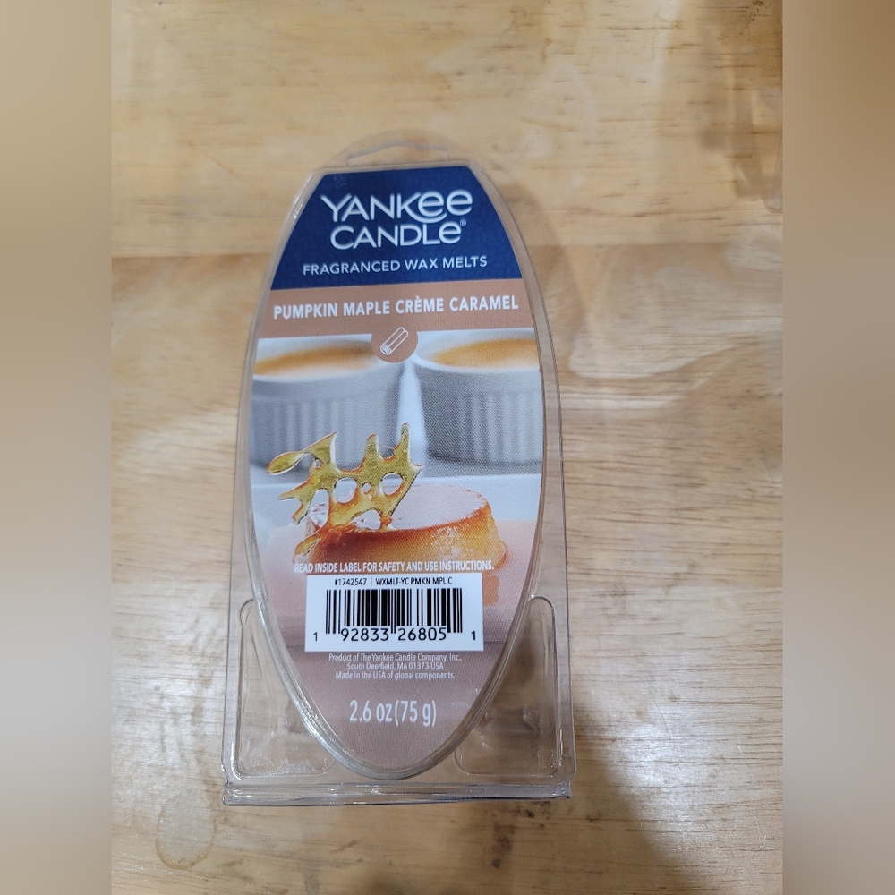 Yankee Candle fragrance wax melts Pumpkin Maple Creme Caramel